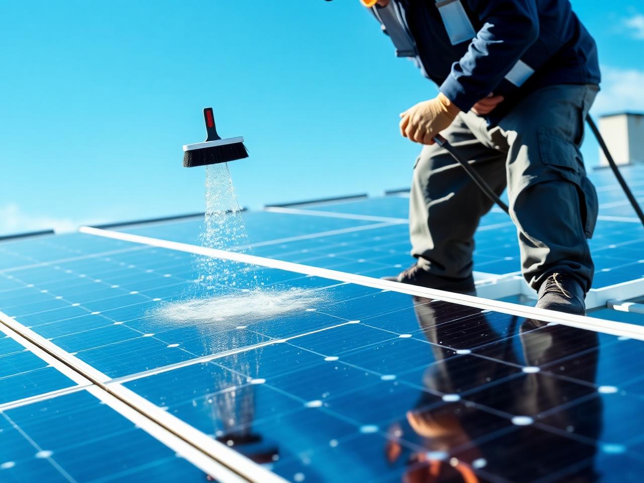 Zonnepanelen reinigen